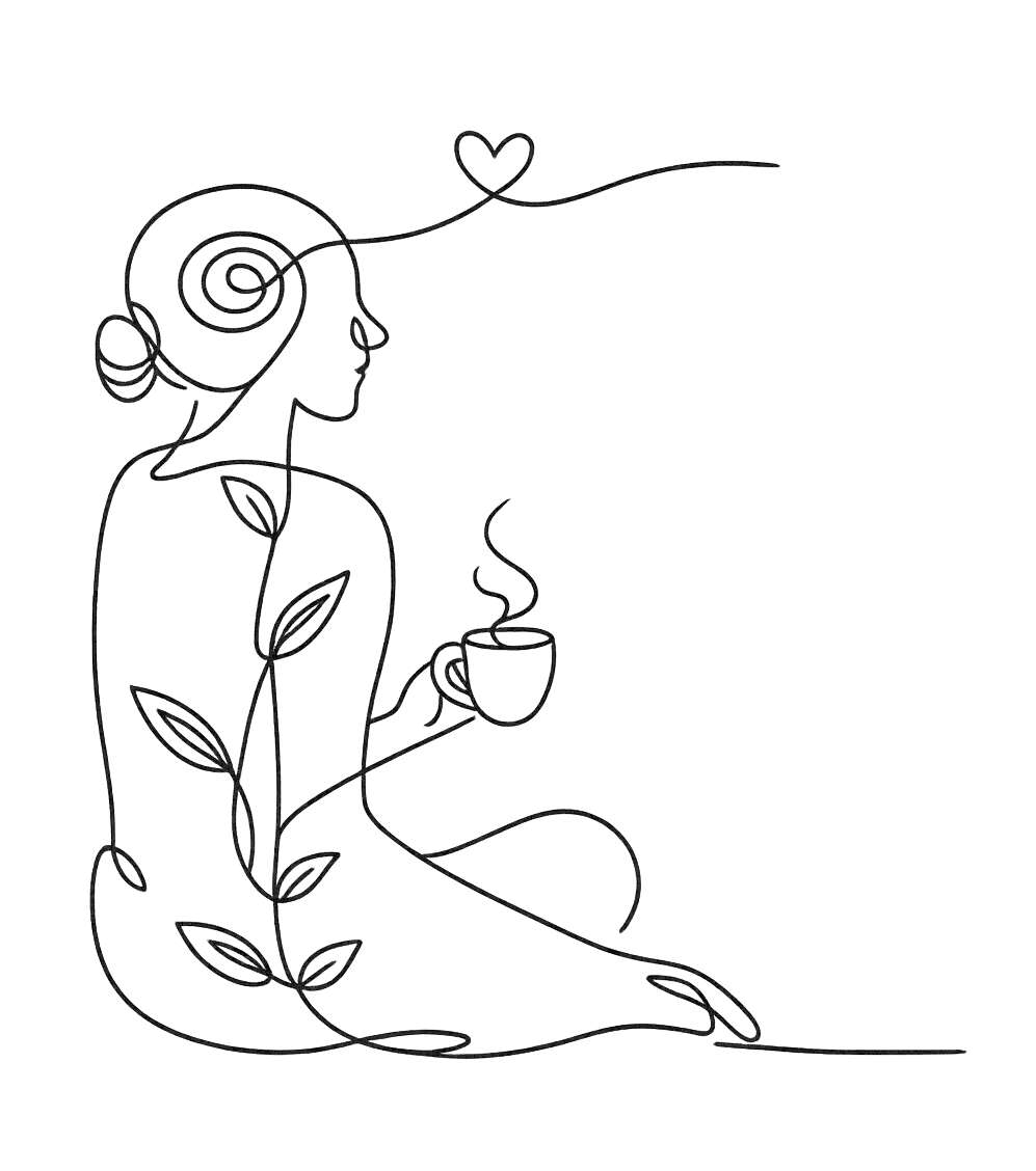 woman drawing